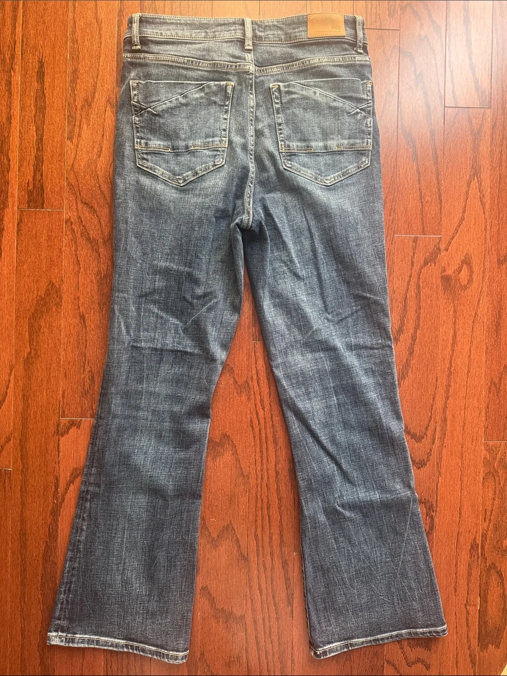 BKE Parker Universal Fit High Rise Bootcut Jeans Womens 28 x 29.5 Blue AXB923S